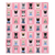 Frenchie Blanket | Preppy French Bulldogs on Pink, Frenchie Dog, French Bulldog pet products